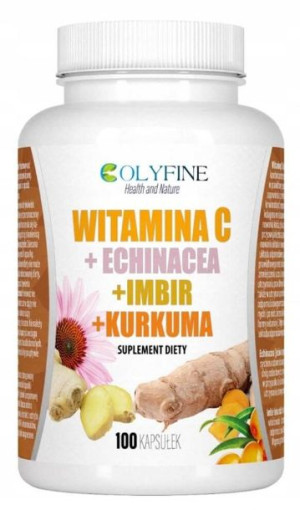 Colyfine Witamina C 100kaps Rokitnik Kurkuma Imbir