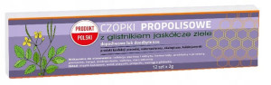Naturalne czopki propolisowe z glistnikiem 12sztuk