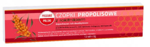 Naturalne czopki propolisowe z rokitnikiem 12 szt