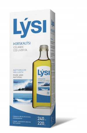 LYSI Islandzki tran o smaku naturalnym, Wit. A+D+E