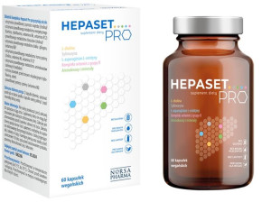 NORSA PHARMA Hepaset PRO 60Kaps WSPARCJE WĄTROBY