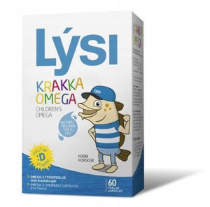 LYSI tran kapsułki do żucia dla dzieci Omega 3