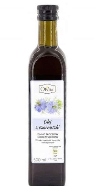 Olvita Olej Z Czarnuszki Zimnotłoczony 500 Ml