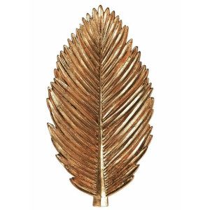 Ozdoba ścienna liść brąz 28 cm