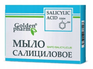 GoldenPharm Mydło Salicylowe w Kostce Trądzik 70g