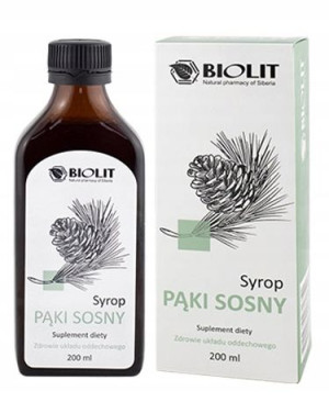 Biolit Pąki Sosny Syrop z Pąków na Kaszel 200ml