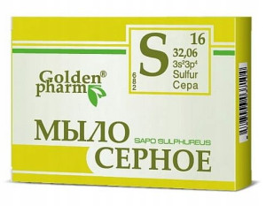 GoldenPharm Mydło Siarkowe w Kostce Trądzik 70g
