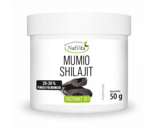 Natvita MUMIO Shilajit Ekstrakt 20-30% Proszek 50g