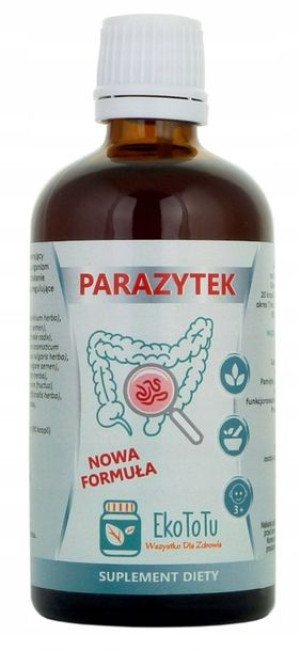 PARAZYTEK Krople na Pasożyty 100ml Robaki Grzyby