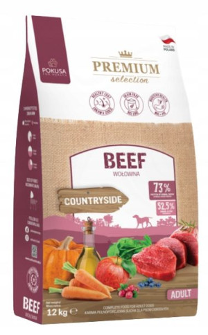 Pokusa Karma Sucha dla Psa Wołowina Adult 12kg