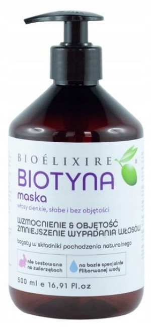 BIOELIXIRE Biotyna Maska do Włosów z Biotyną 500ml