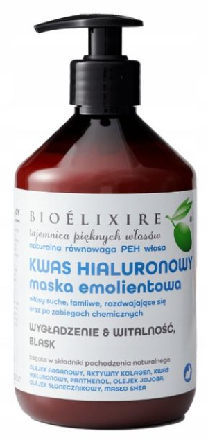 BIOELIXIRE Kwas Hialuronowy Maska Emolientowa 500
