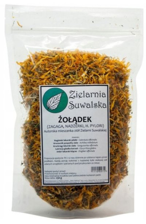 Zielarnia Suwalska Zioła na Żołądek 250g Wrzody