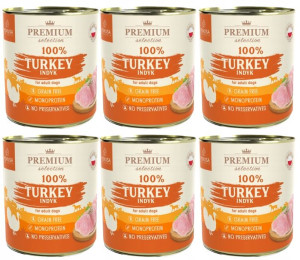 Pokusa Premium Selection Karma Mokra Indyk 6x 850g