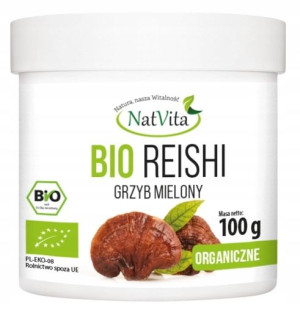 NatVita REISHI BIO Grzyb Mielony Odporność 100g