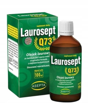 ASEPTA Laurosept Olejek Laurowy 100ml Kurkumowy