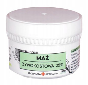Maź Żywokostowa 25% Maść z Żywokostu Apteczna 50g