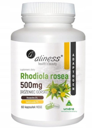 Aliness Rhodiola Rosea Różeniec Górski 60kap 500mg