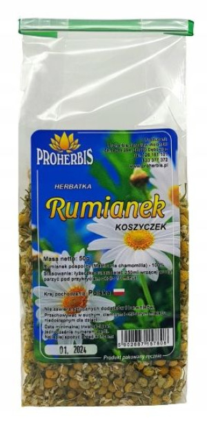 Proherbis Rumianek Koszyczek Suszony 50g Herbatka