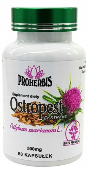 Proherbis Ostropest Plamisty Sylimaryna 60kaps