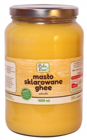 Palce Lizać Masło Klarowane Ghee Naturalne 1600ml