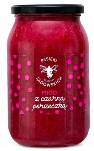 Miód Pasieki Sadowskich z Czarną Porzeczką 1150g
