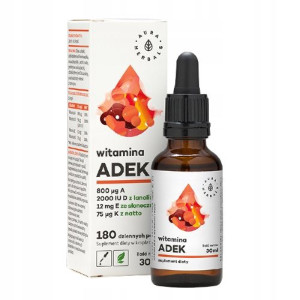 Aura Herbals ADEK Witamina A D3 E K2MK7 30ml