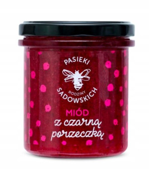 Miód Pasieki Sadowskich z Czarną Porzeczką 430g