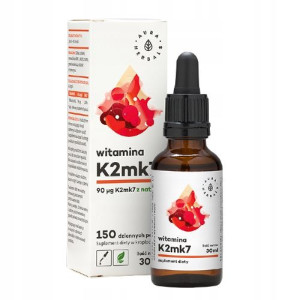 Aura Herbals Witamina K2MK7 z Natto krople 30ml