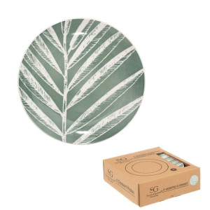Komplet 6 talerzy deserowych Green 19 cm