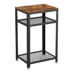 Stolik półka czarna rustykalna LOFT 75 cm