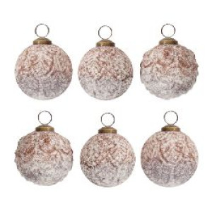 Bombki choinkowe Brown Velvet 6 szt