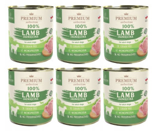 Pokusa Premium Karma Mokra Jagnięcina 100% 6x 800g