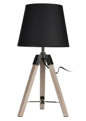 Lampka stojąca trójnóg czarna 52 cm