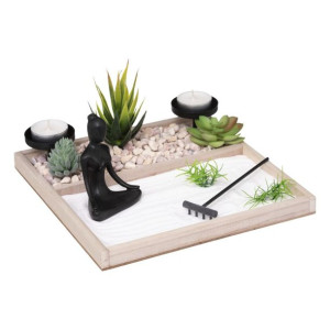 Ogród Yoga Zen z figurką 23x23 cm