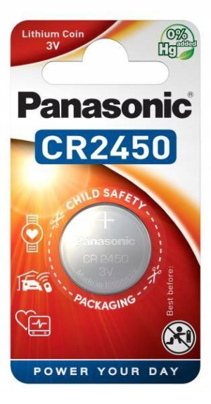 Bateria litowa PANASONIC CR2450 3V 620mAh 1 SZTUKA