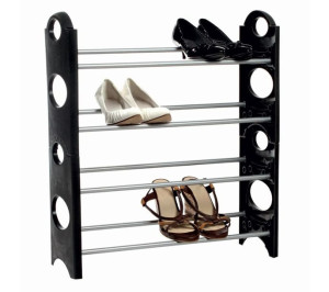 Metalowy stojak na buty 4 poziomy