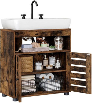 Szafka stojąca pod umywalkę brązowa LOFT 60 cm