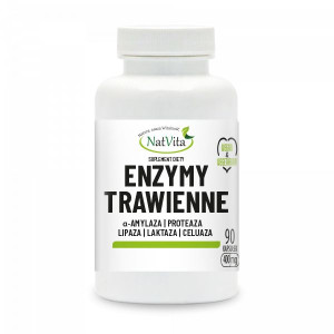 DIGEZYME enzymy trawienne 90kapsułek 400mg NatVita