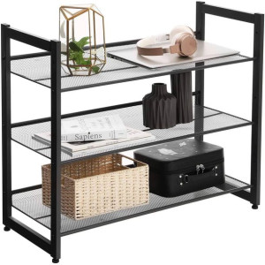 Szafka na buty czarna 62 cm metalowa