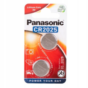 Bateria litowa PANASONIC CR2025 3V 2025 2 SZTUKI 165 mAh DL2025 E-CR2025