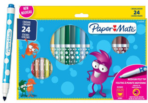 Pisaki Flamastry 24 Sztuki Paper Mate Kids
