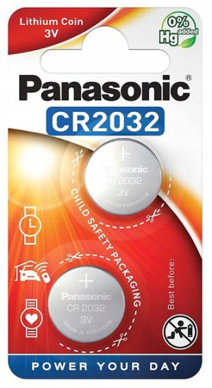 Bateria litowa PANASONIC CR2032 3V 2032 2 SZTUKI 225 mAh DL2032 E-CR2032