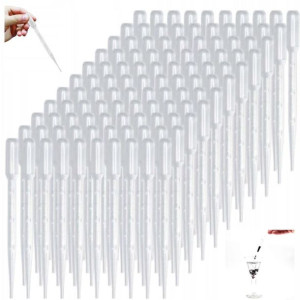 Zestaw pipet kroplomierzy 100 sztuk po 3ml