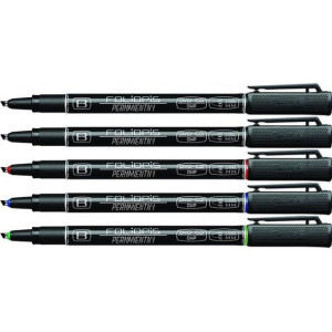 Foliopis marker do CD DVD Rystor FM 1 mm kpl 5 szt