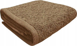 Ręcznik Amber 400g Frotte 50x100 Cm Brązowy