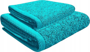 Zestaw Ręczników 2x400g 50x100 70x140 Turkus