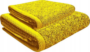 Zestaw Ręczników 2x400g 50x100 70x140 Żółty