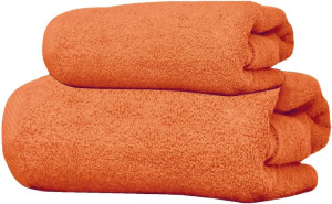 Zestaw Ręczników 2x500g 50x100 70x140 Pomarańczowy
