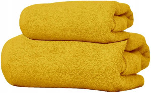 Zestaw Ręczników 2x500g 50x100 70x140 Żółty